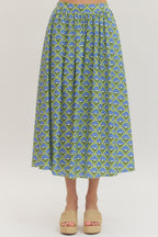 The Bradford Green Midi Skirt