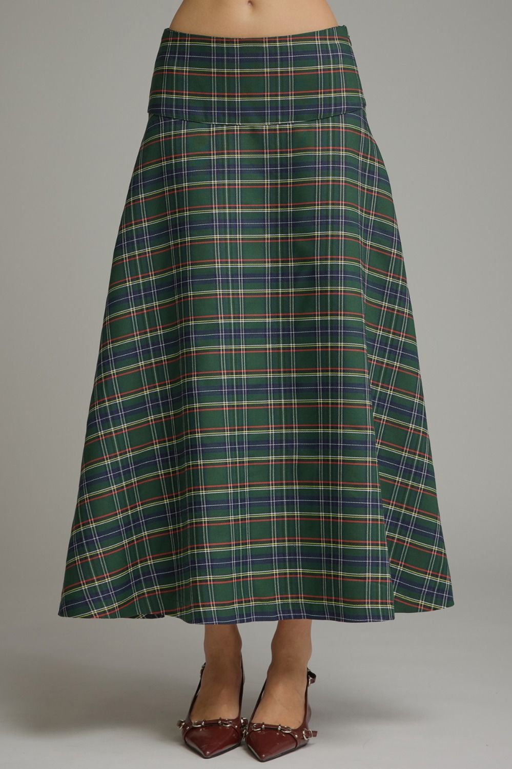 Hadley Tartan Midi Skirt