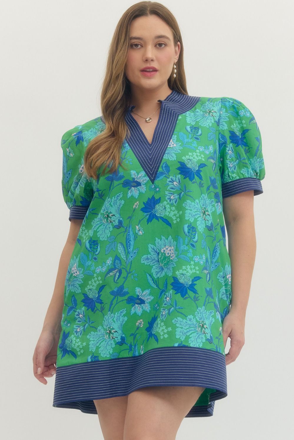 Maribel Puff-Sleeve Mini Dress