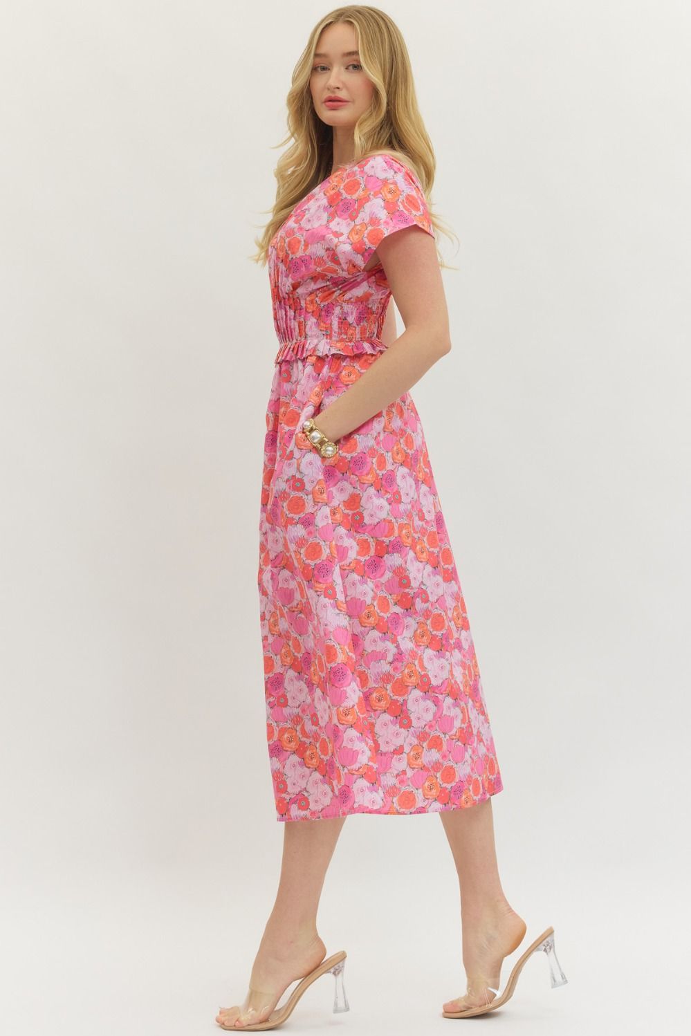 Daisy Floral Midi Dress