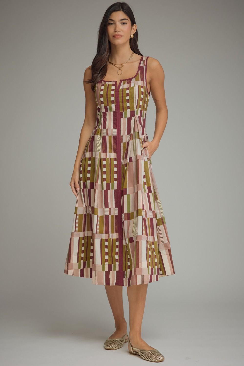 Ruth Printed Midi Dress