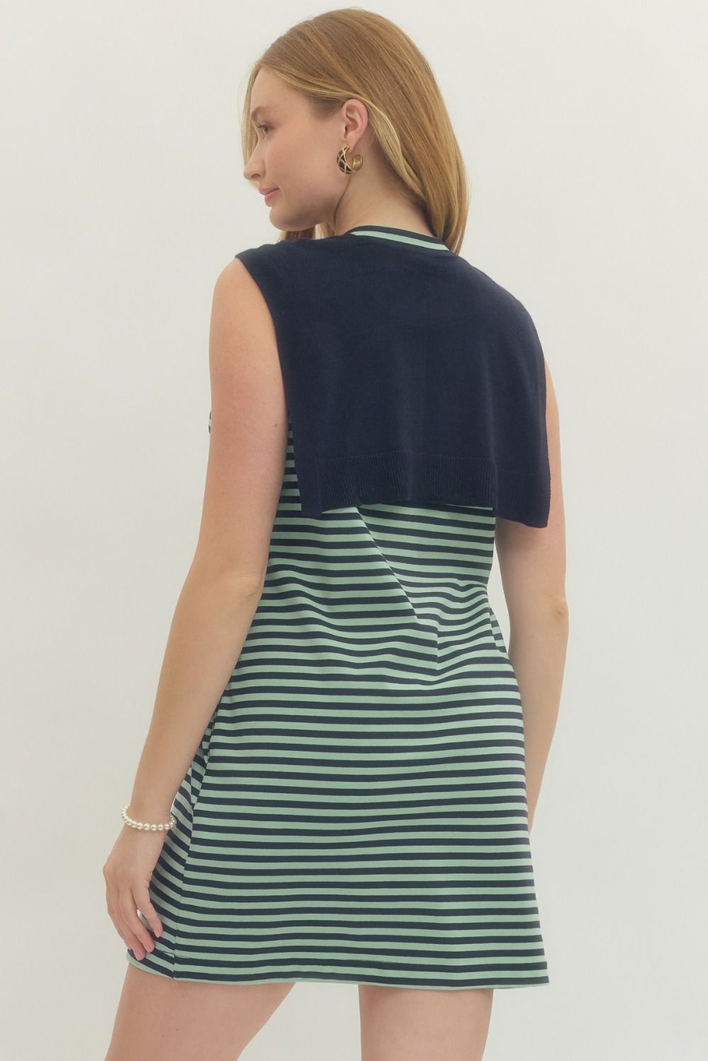 Willow Harbor Stripe Sleeveless Dress