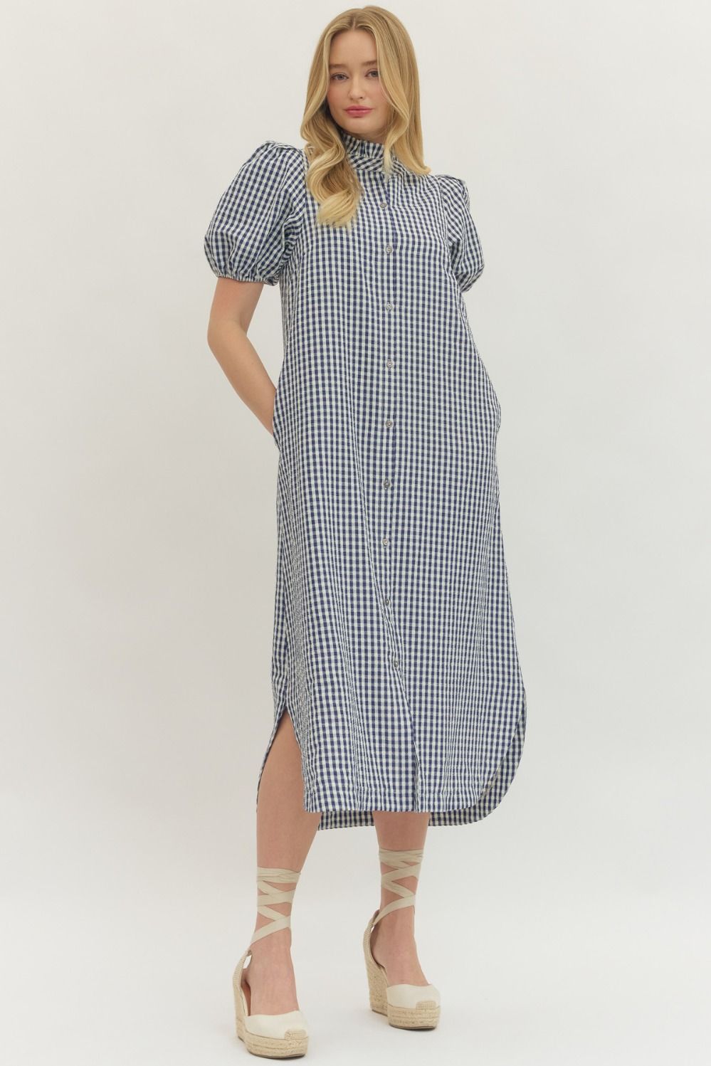 Short Sleeve Relaxed Midi Dress