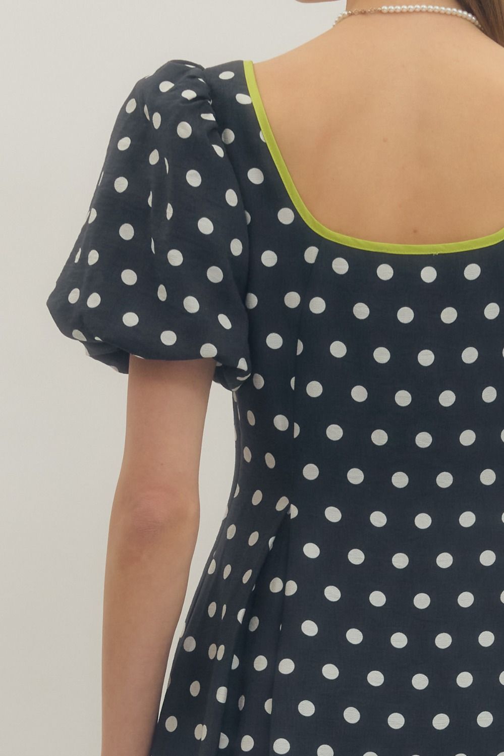 Ayla Polka Dot Midi Dress