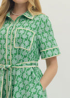 Maeve Belted Shirt Midi Dress