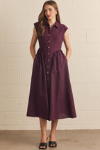 Vintage Charm Check Dress