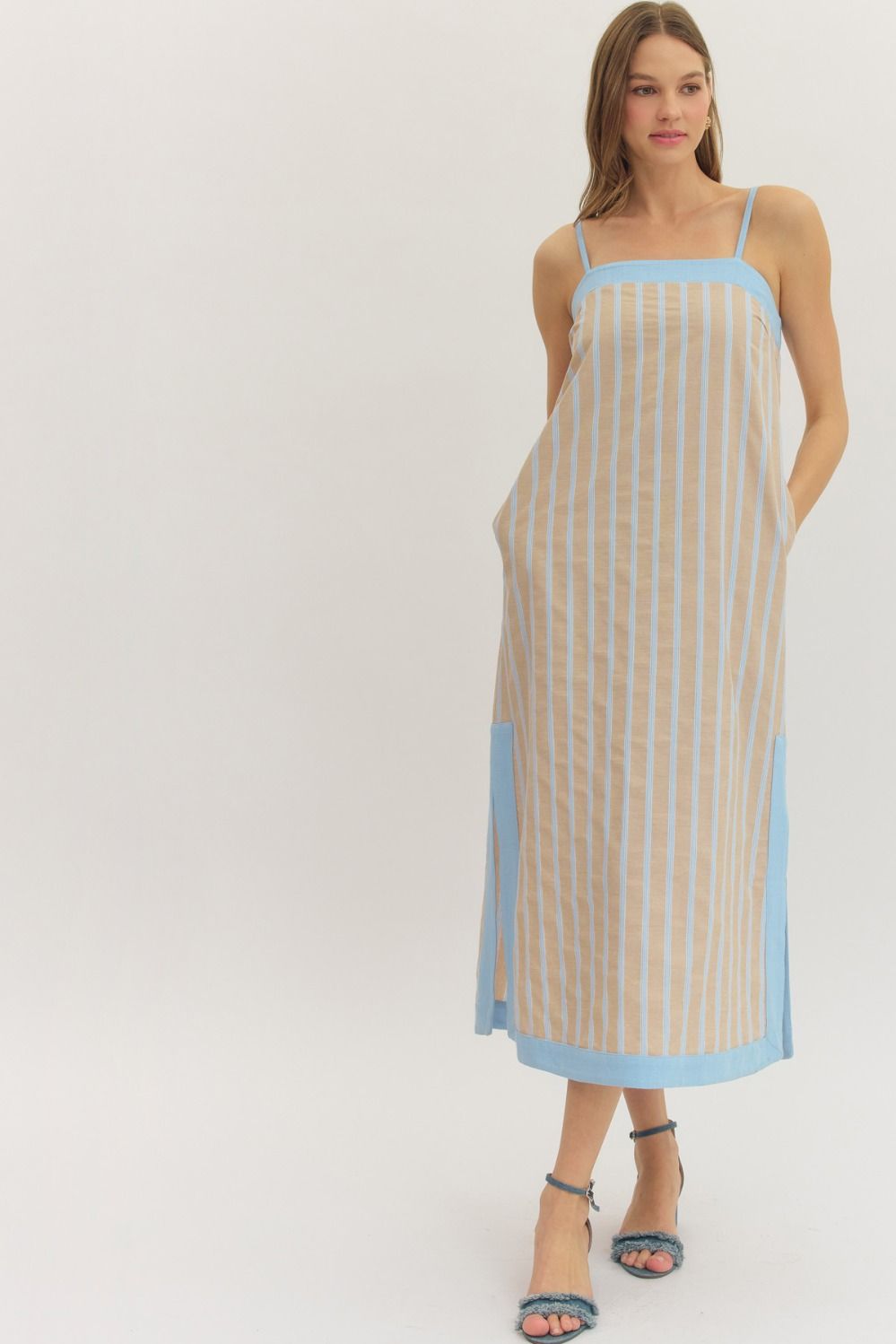 Harbor Stripe Maxi Dress