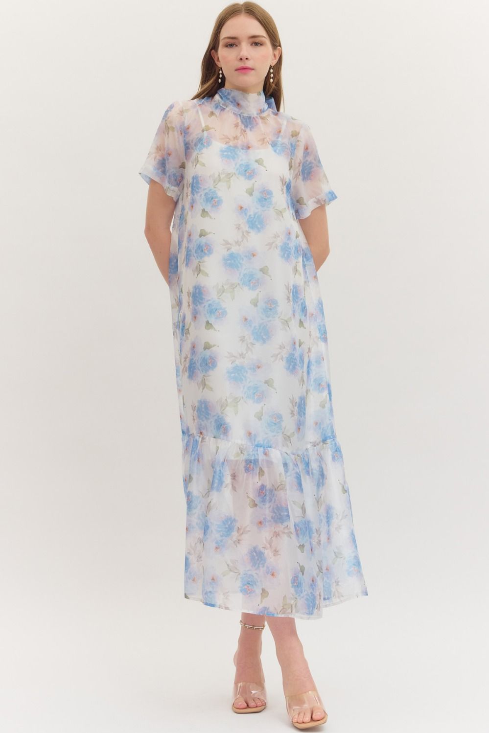 Camilla Sheer Dressy Midi Dress
