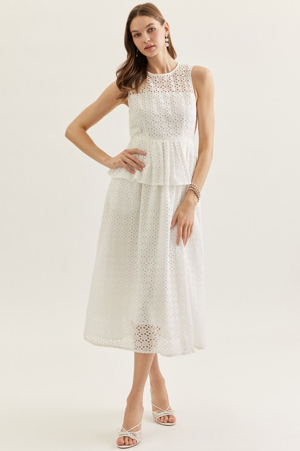 Quinn Eyelet Midi Dress