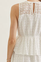 Quinn Eyelet Midi Dress