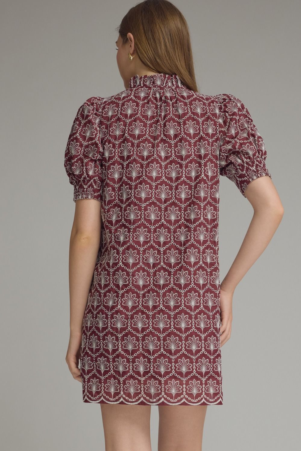 Embroidered Charm Mini Dress