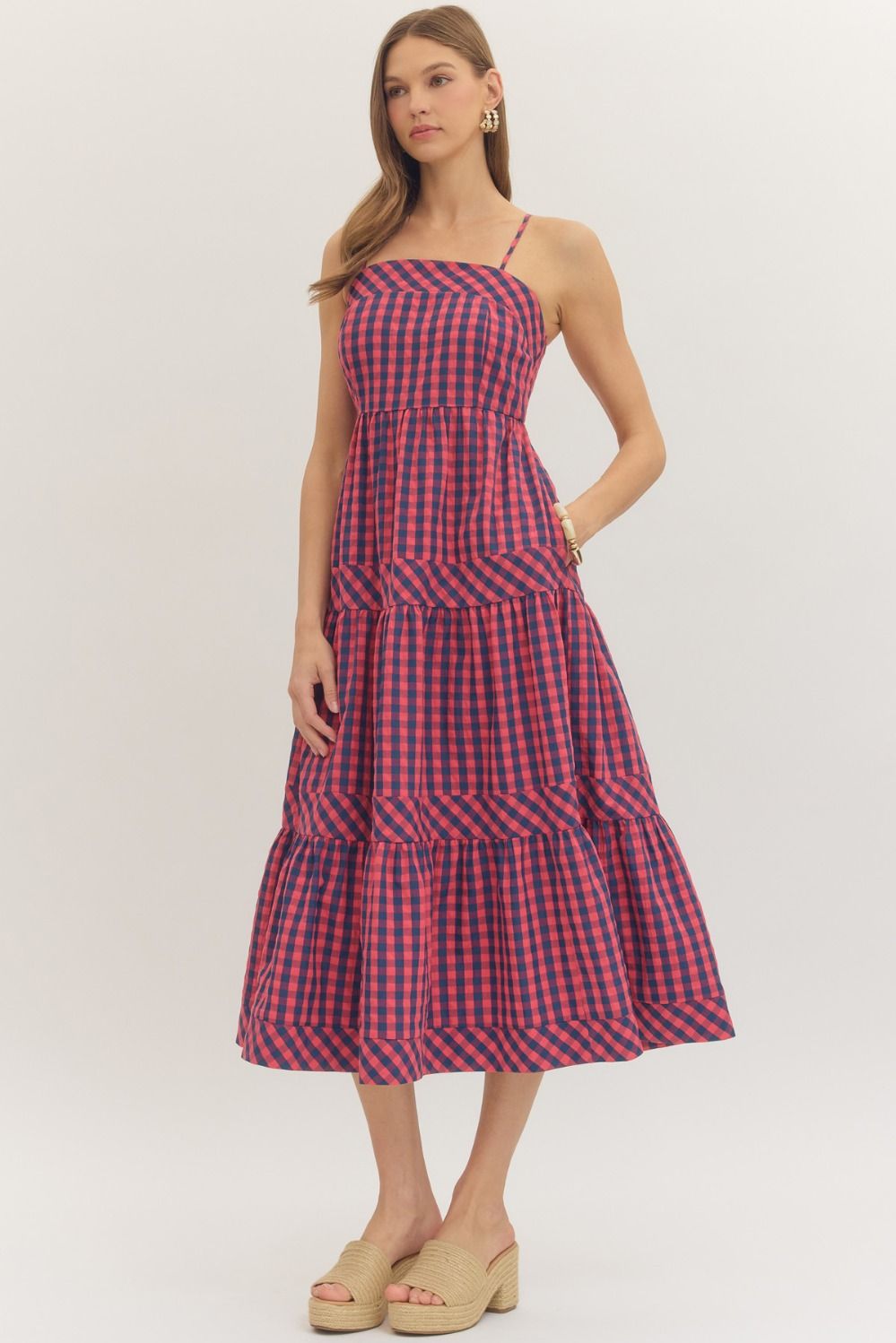 Liberty Gingham Midi Dress