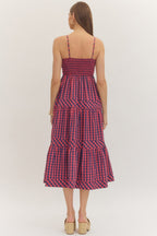 Liberty Gingham Midi Dress