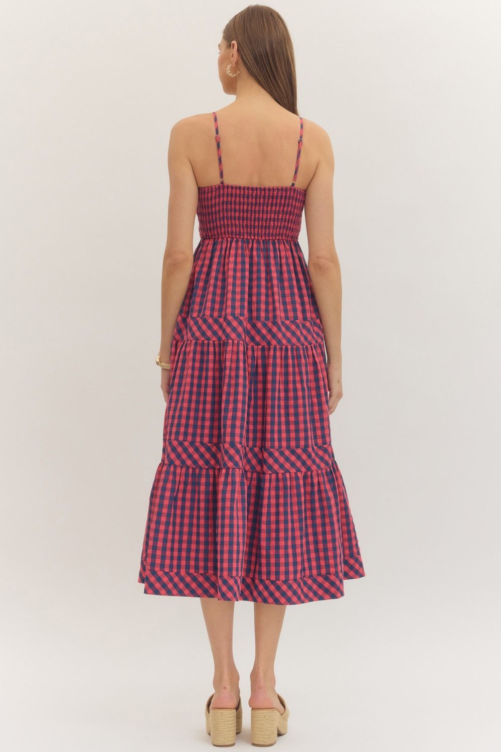 Liberty Gingham Midi Dress