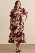 Sabine Ruffle Detail Midi Dress