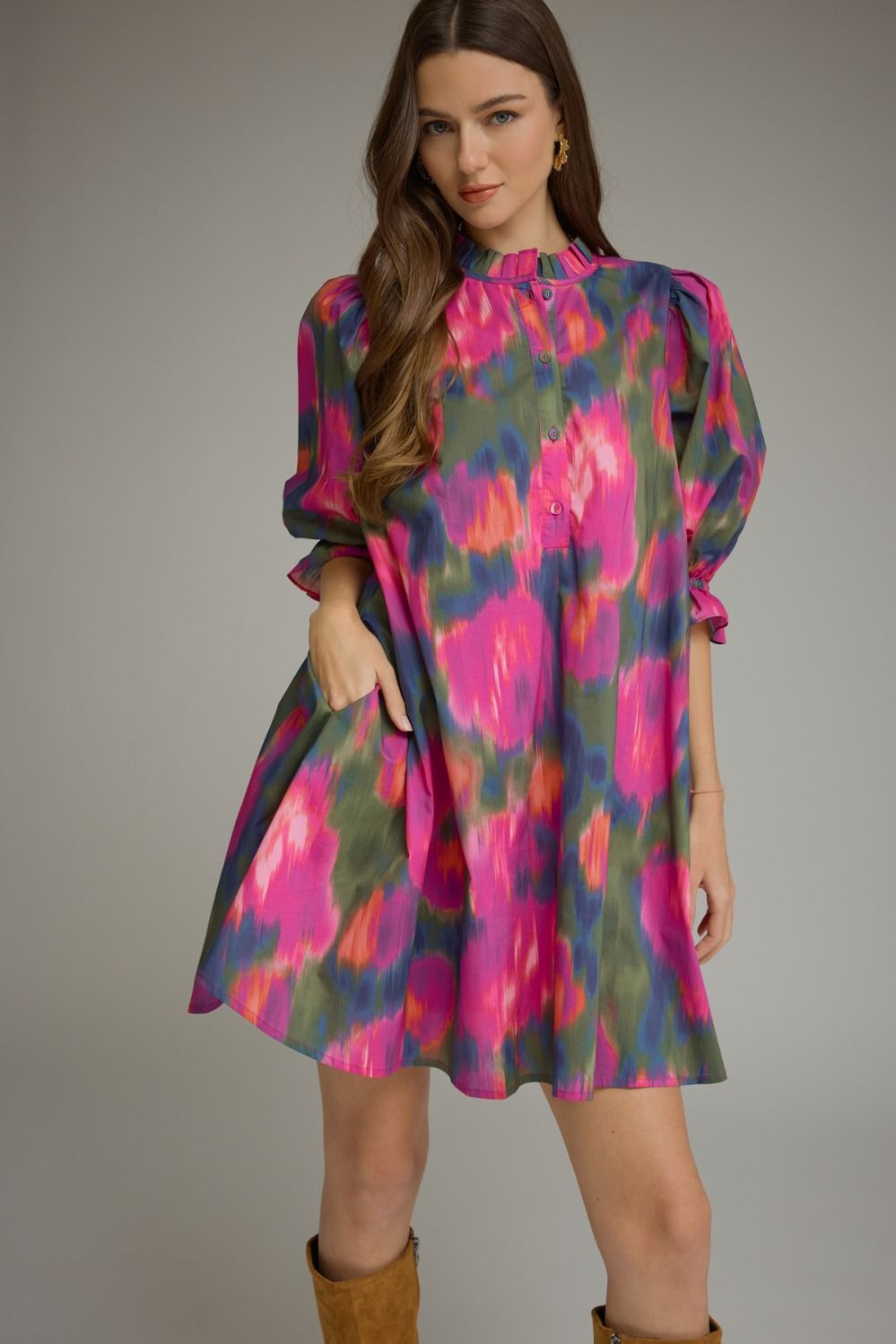 Addy Abstract Mini Dress
