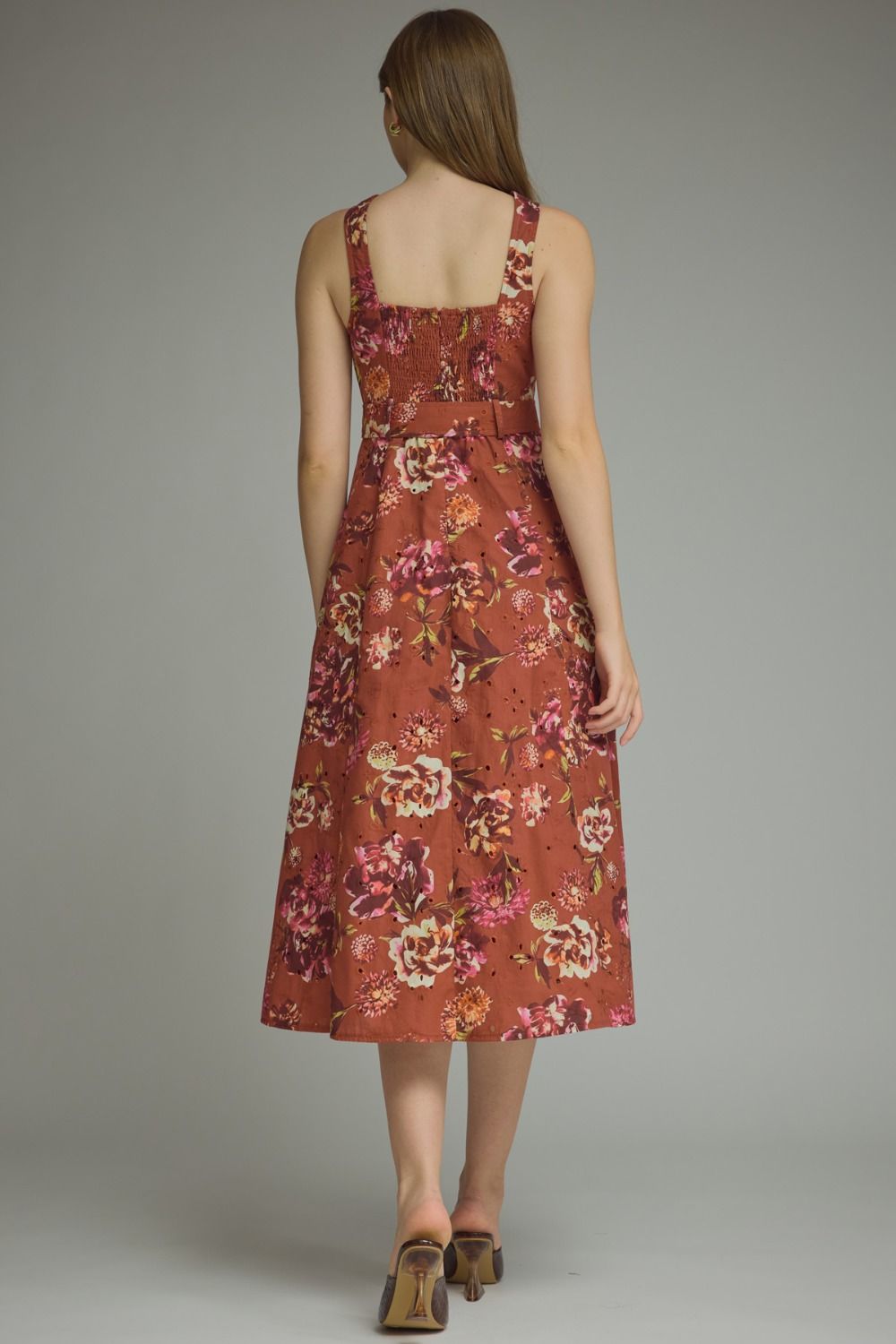 Meadowfront Button Midi Dress