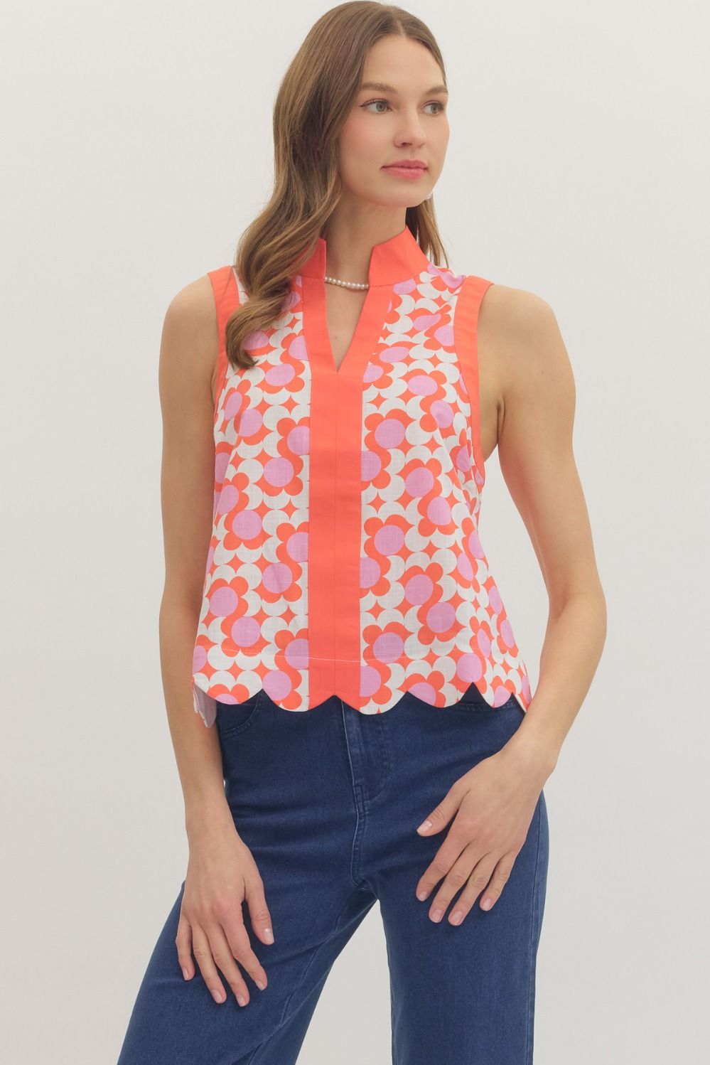Samara Scalloped Floral Top