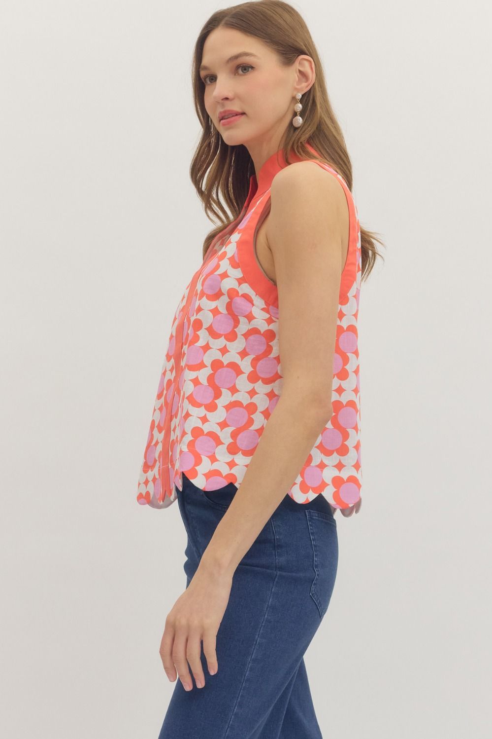 Samara Scalloped Floral Top