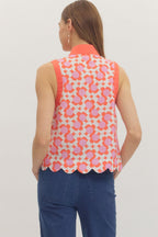 Samara Scalloped Floral Top