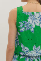Mary Beth Eyelet Boxy Tank