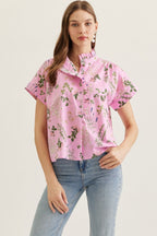 Light Meadow Ruffle Blouse