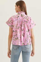 Light Meadow Ruffle Blouse