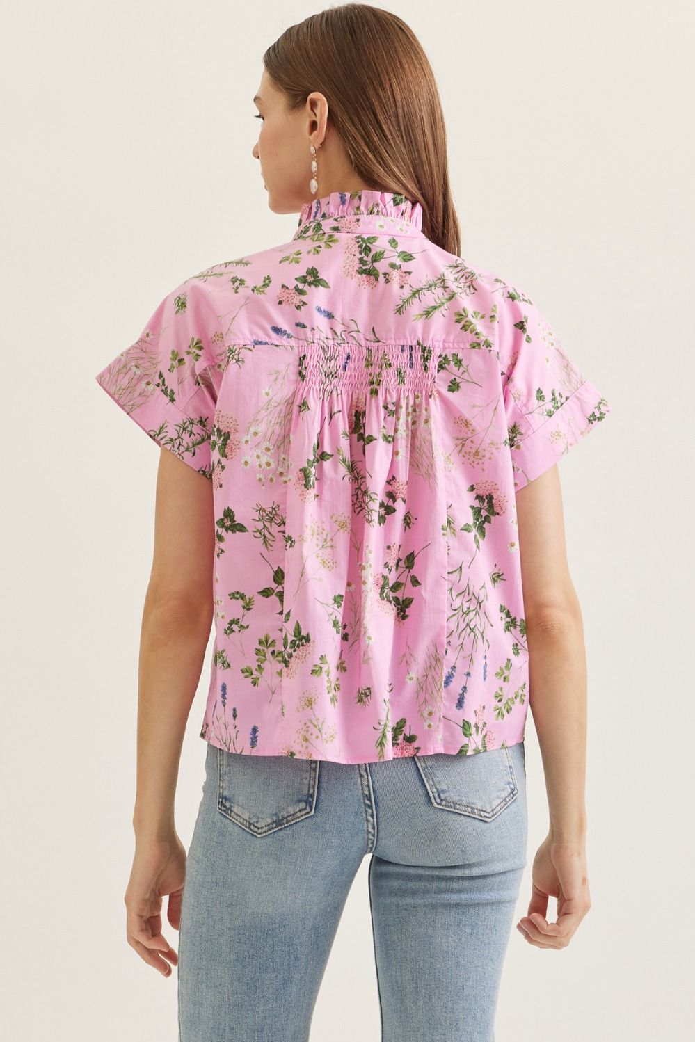 Light Meadow Ruffle Blouse