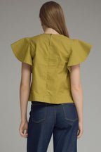 Vera Flutter Sleeve Top