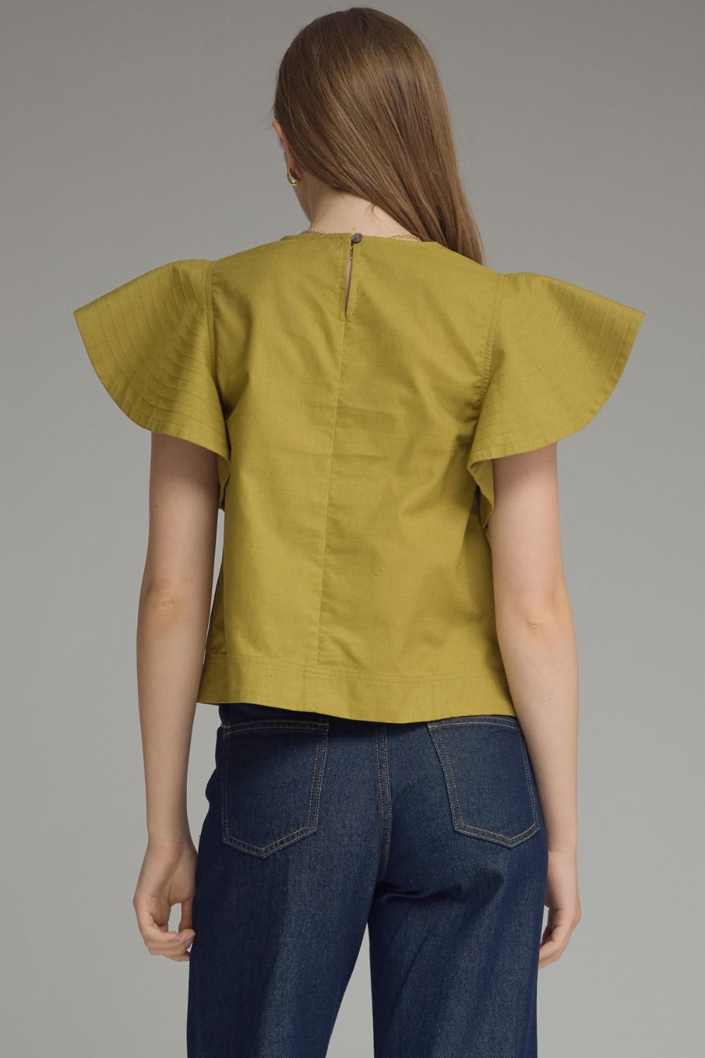 Vera Flutter Sleeve Top