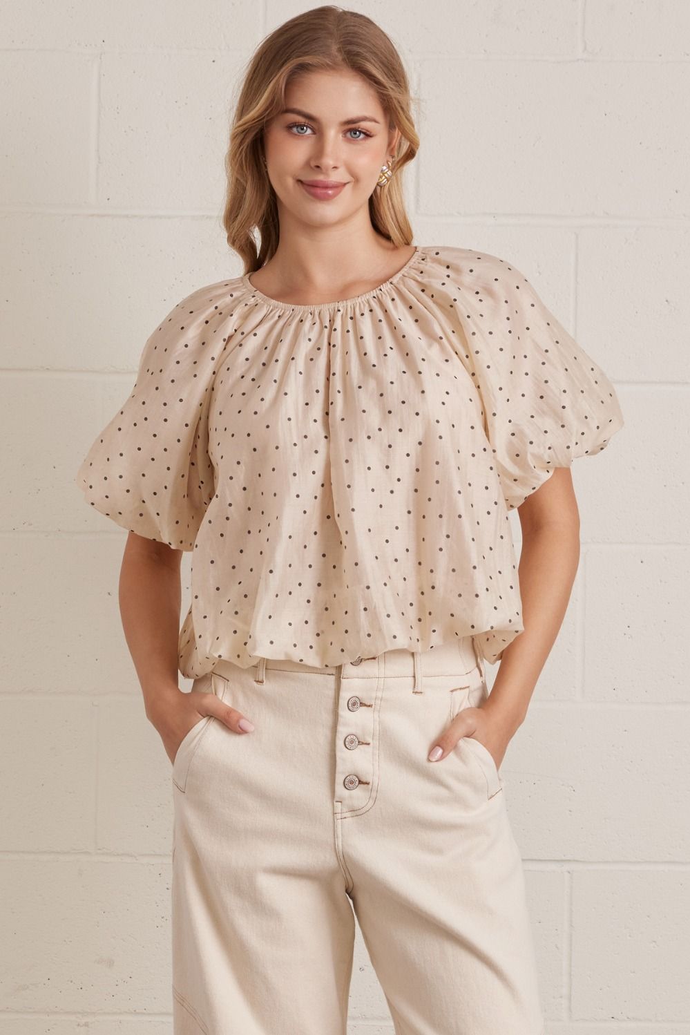 Clara Gathered Neck Top