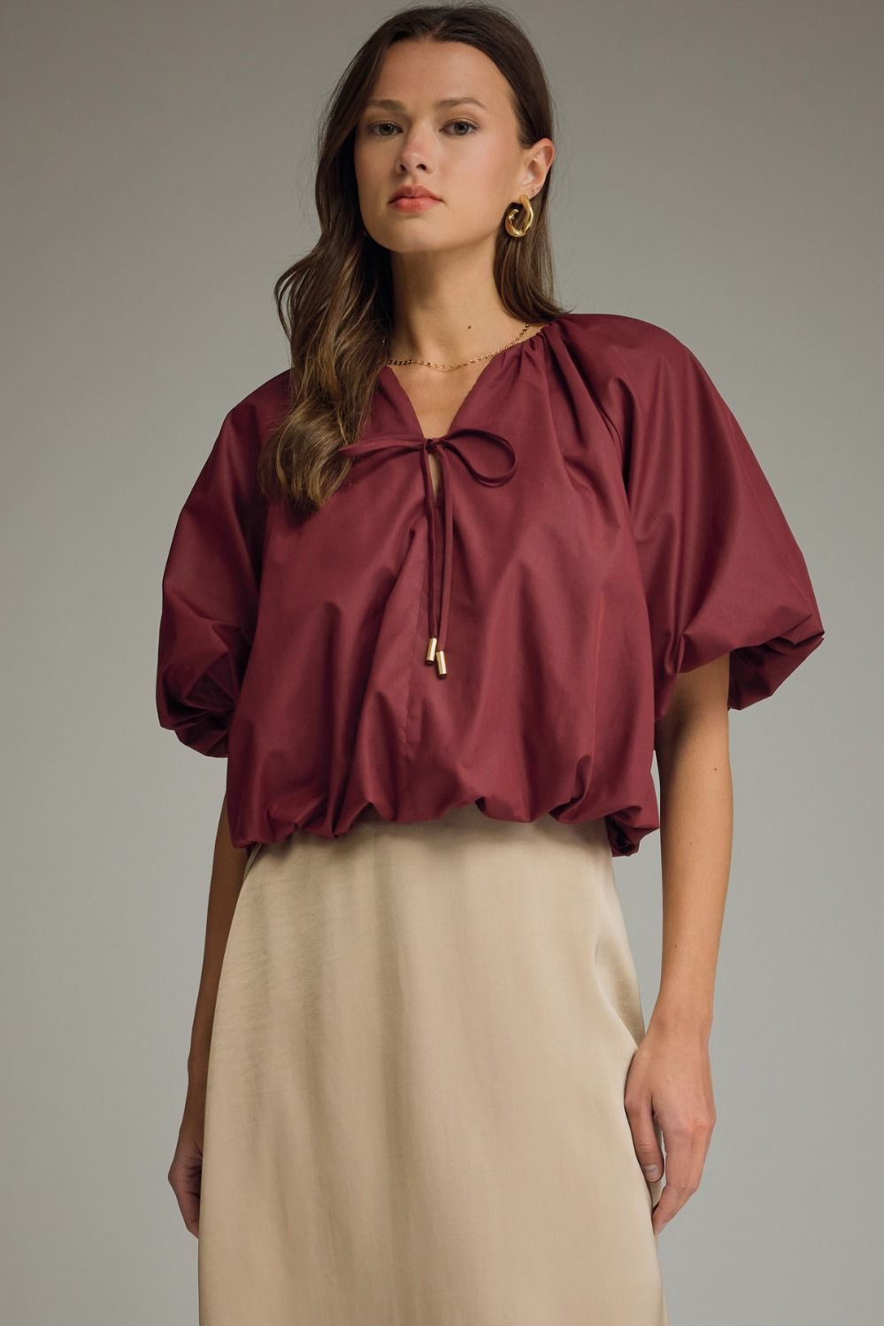 Bianca Drape Bubble Top