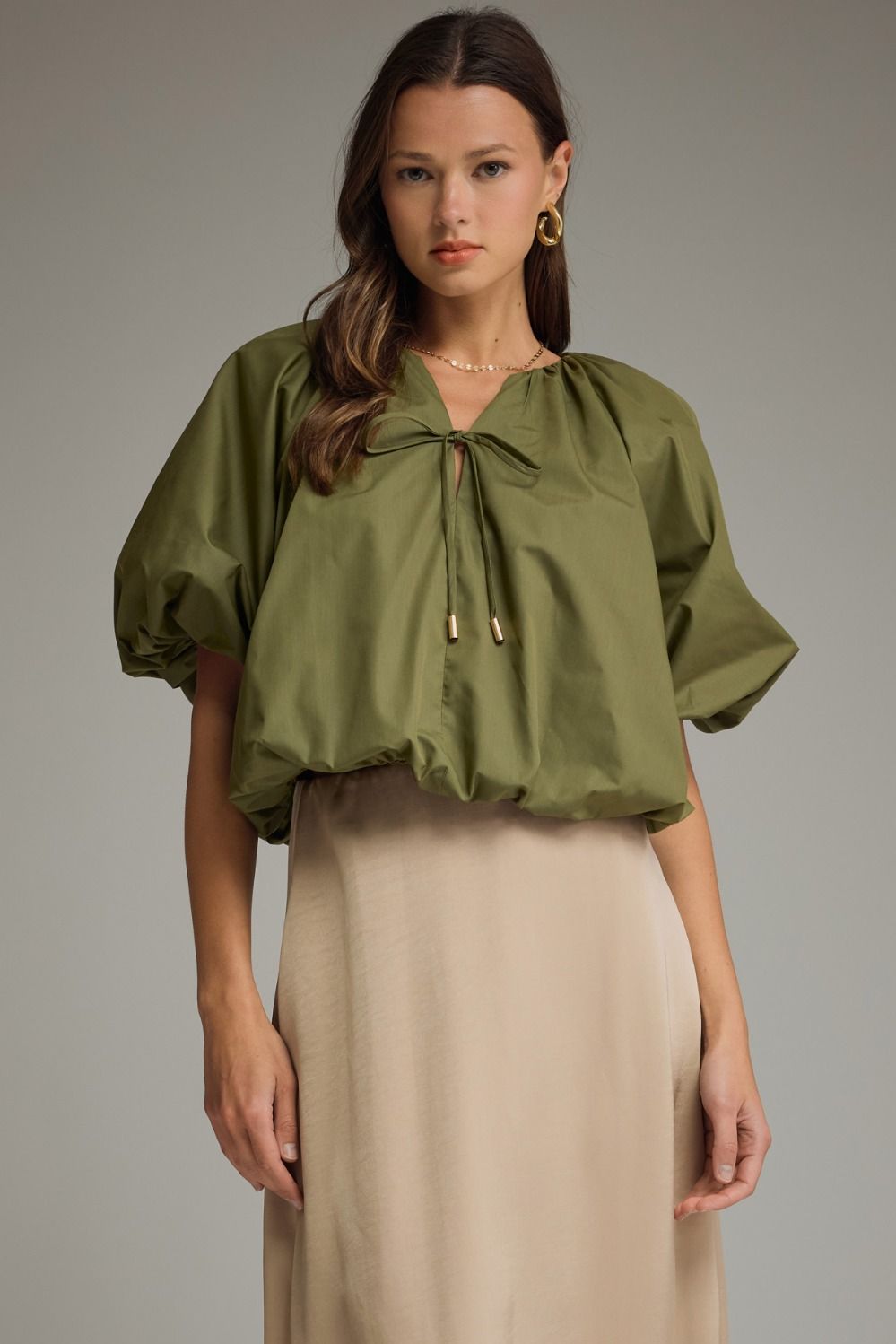 Bianca Drape Bubble Top