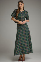 Hadley Tartan Button Down Blouse
