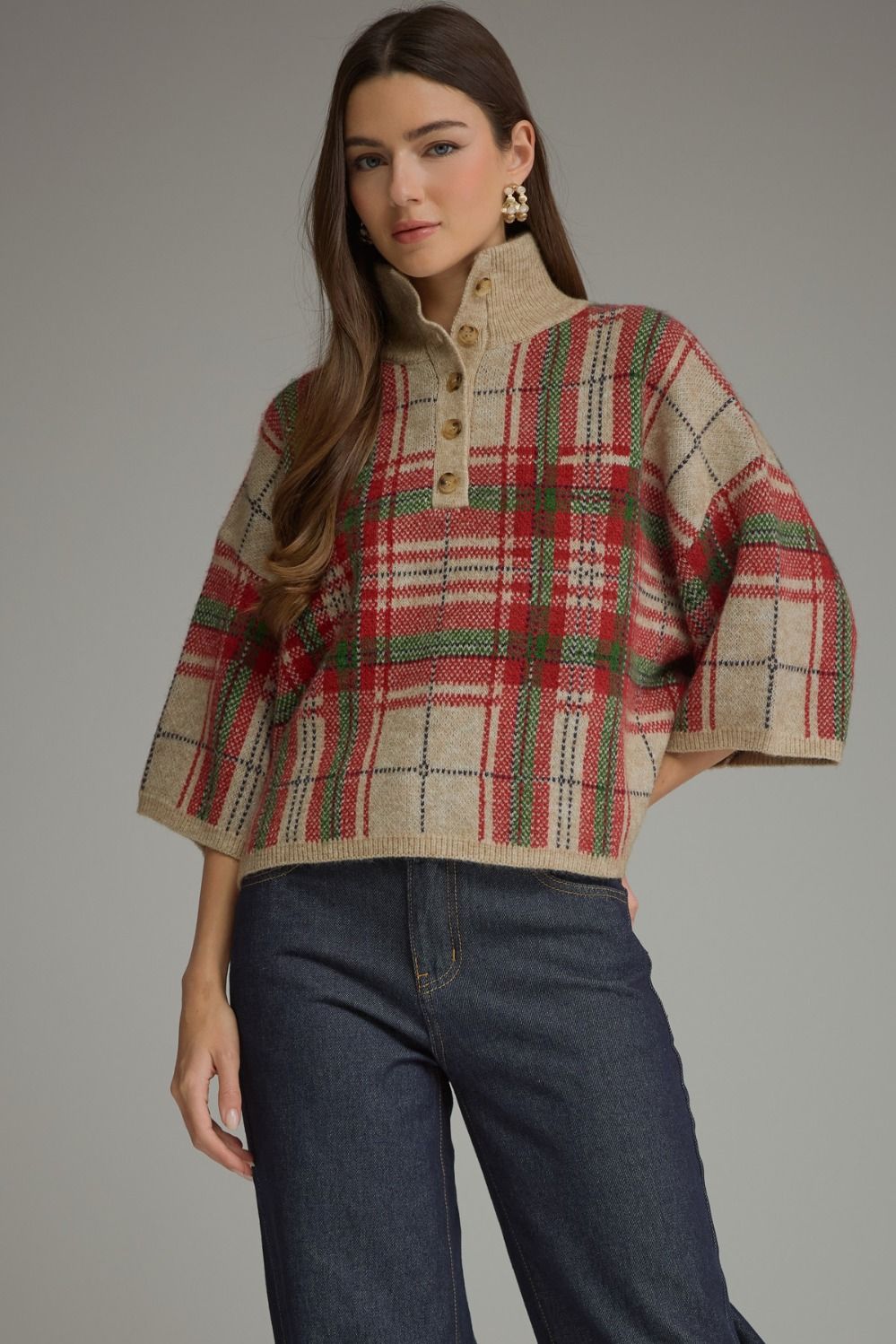 Ellington Holiday Plaid Sweater