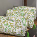 Block Printed Cosmetic Pouch
