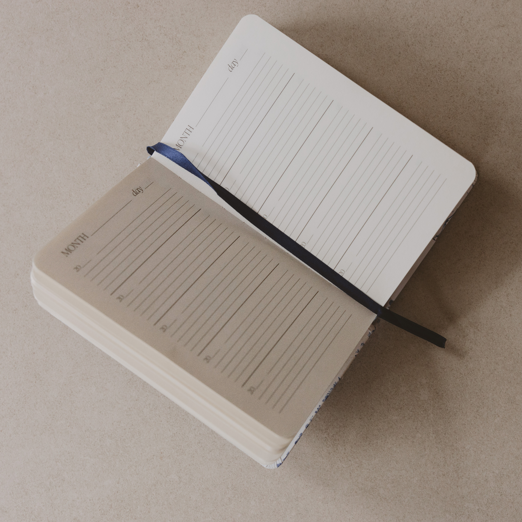 Blue Delft One Line A Day Fabric Journal