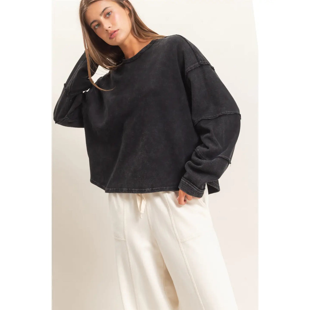 Molly Mineral Wash Overzised Top