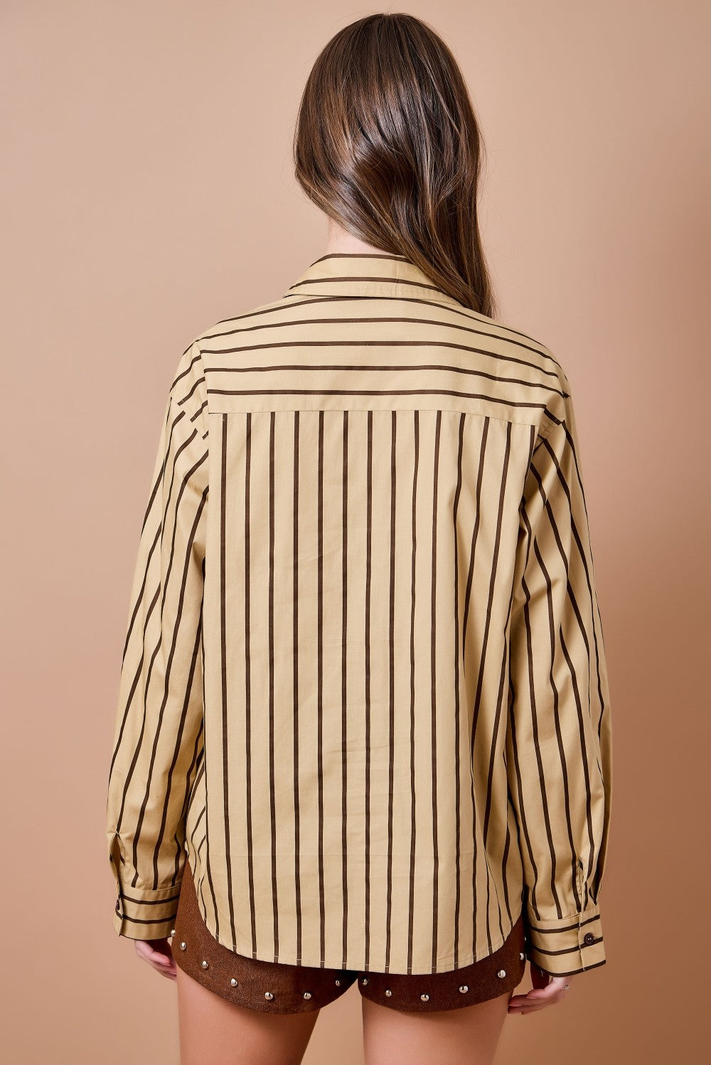 Annie Striped Bow Detail Top