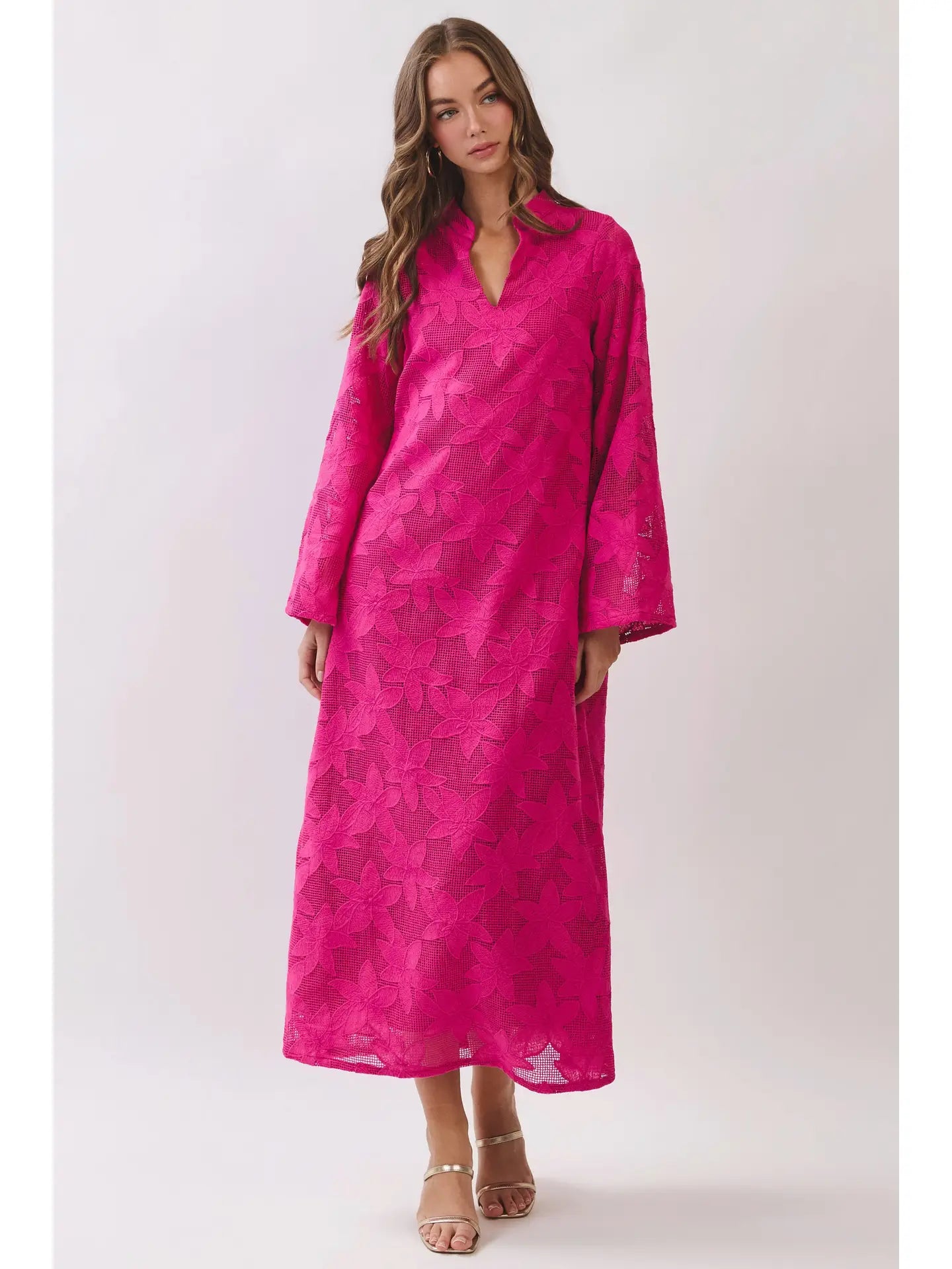 Palm Beach Caftan Midi Dress