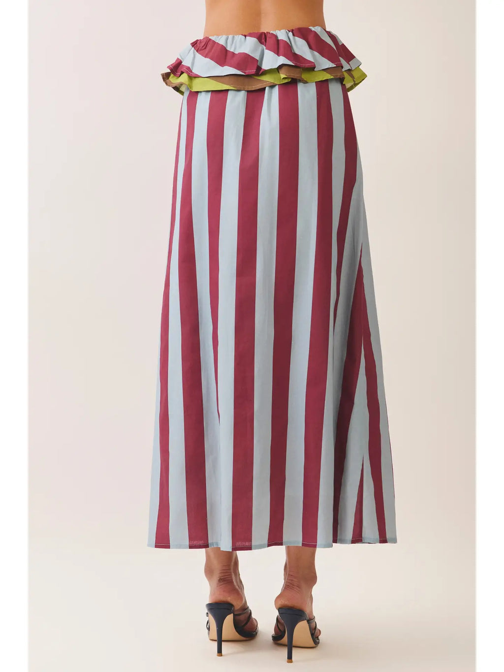 Autumn Stripe Maxi Skirt