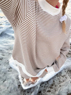 Graham Striped Mock Neck