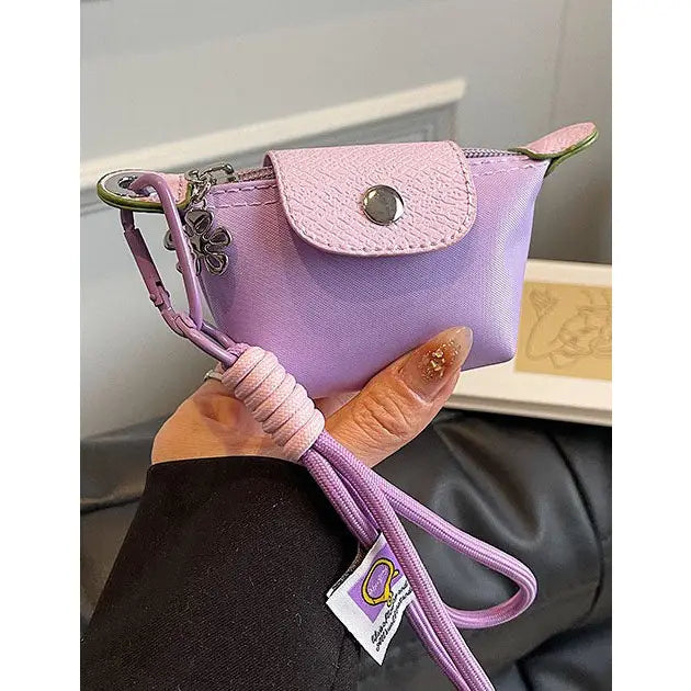 Stacy Color Block Flap Mini Wallet Bag