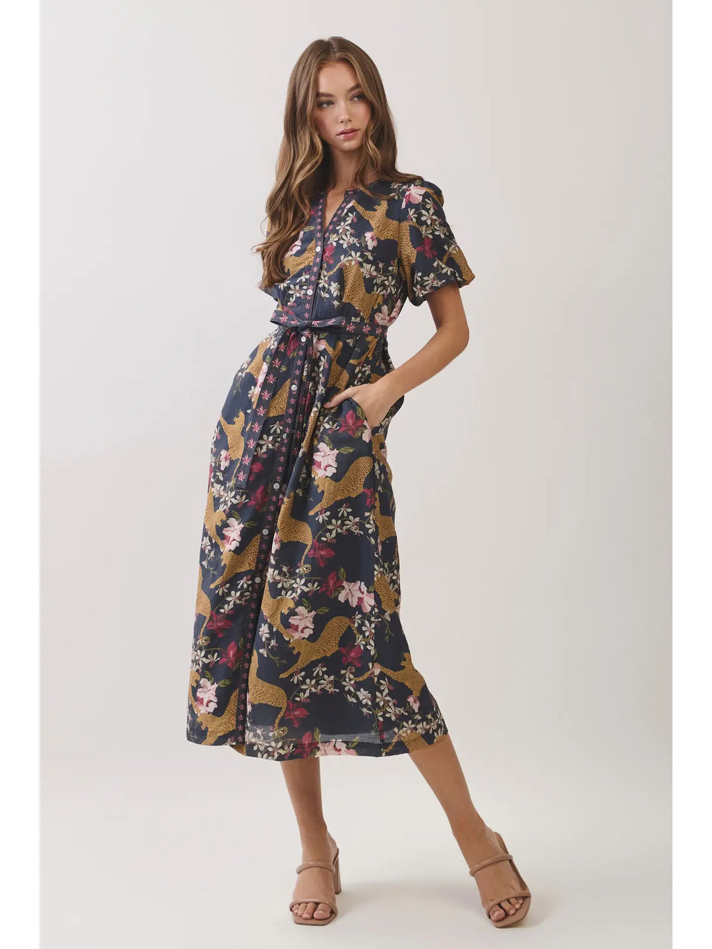 Into the Wild Midi Dress