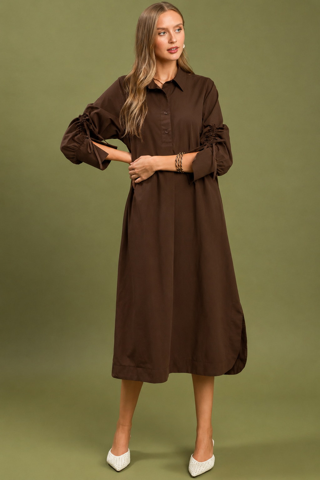 Talia Gentle Drape Dress