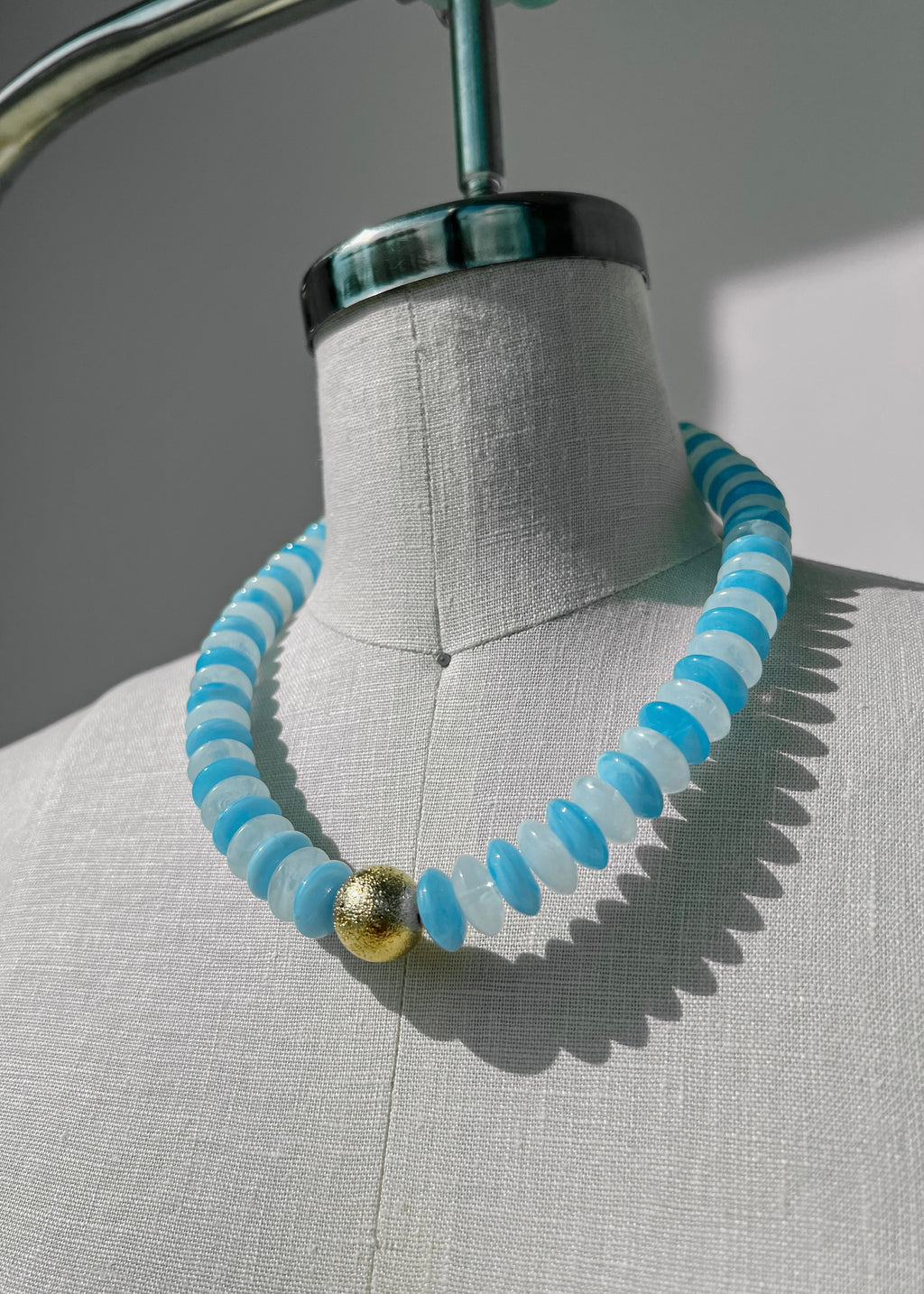 Color Rondelle Beads Necklace