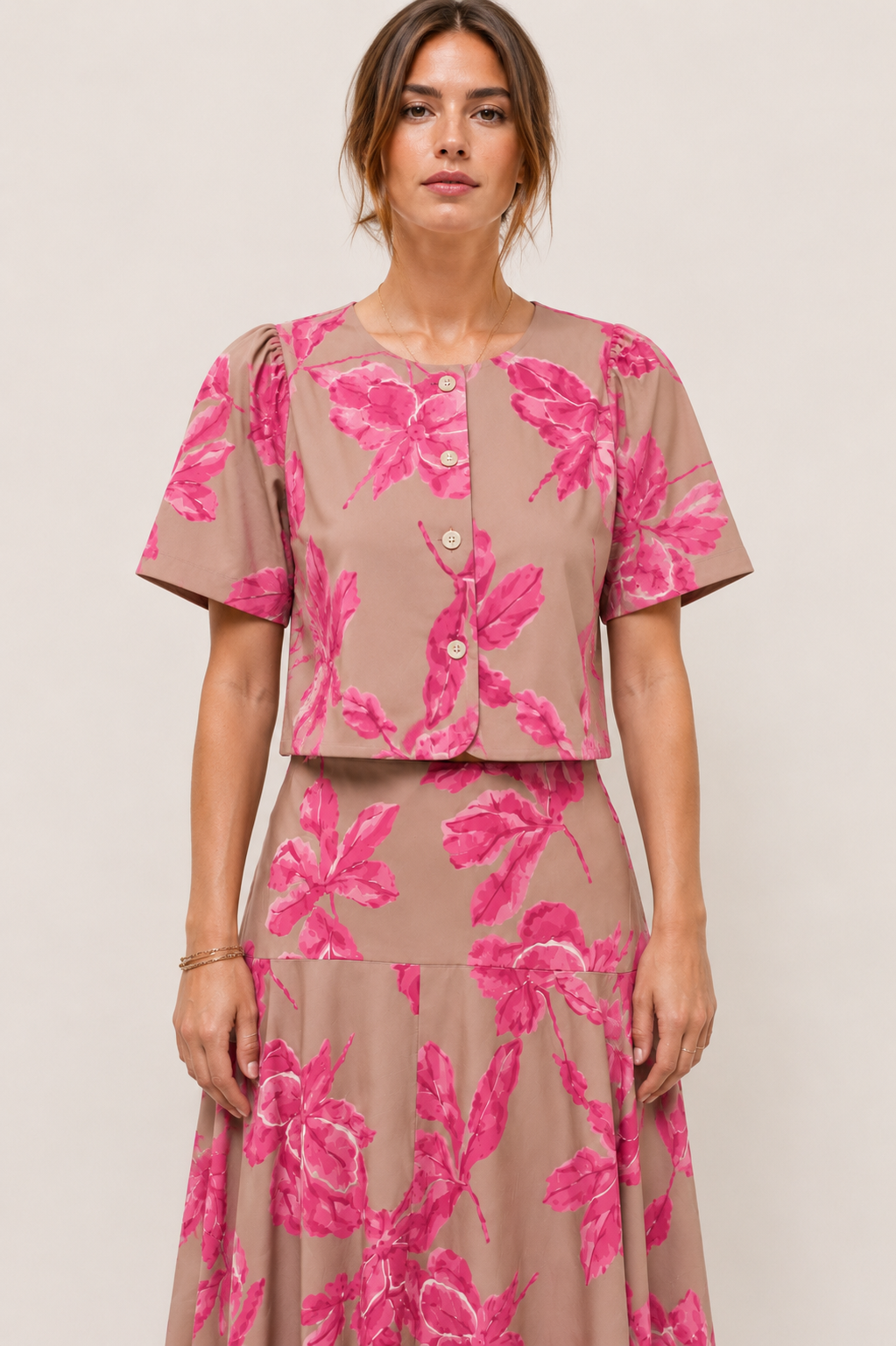 Ladie Floral Detail Top