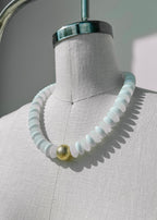 Color Rondelle Beads Necklace