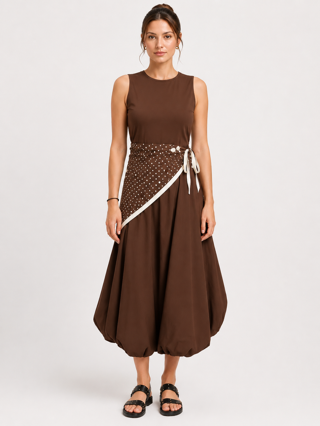 Daphne Balloon Midi Dress