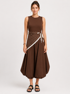 Daphne Balloon Midi Dress